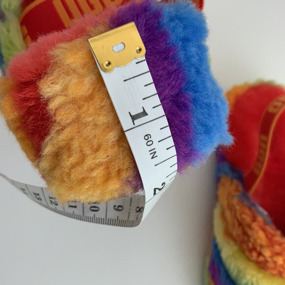 New UGG Australia Rainbow Fluff Yeah Slide Cali Collage Sandals 9 - Picture 9 of 12